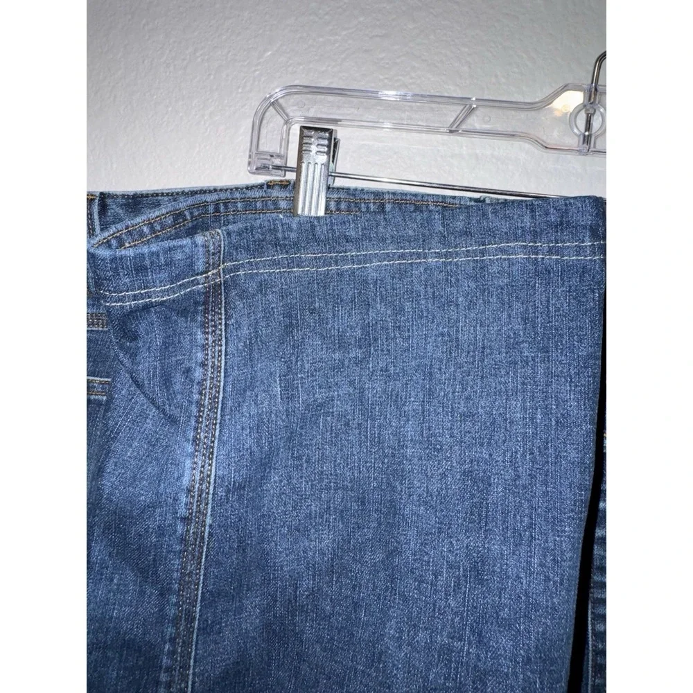 Duluth Trading Co Flex Ballroom Jeans Mens Size 44x29 Relaxed Fit HEMMED Read